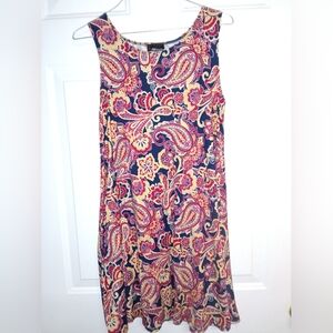 🦋Paisley Print Sleeveless Dress Size M
